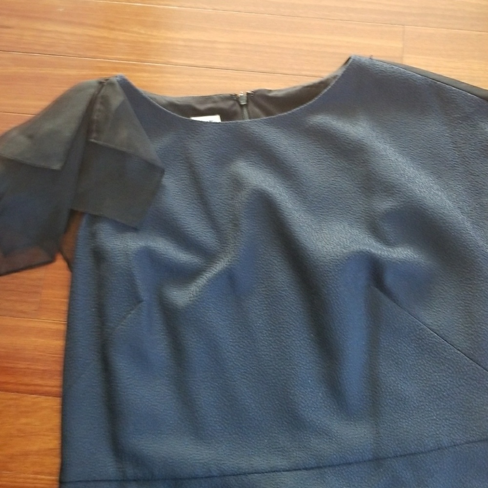NWT Anne Klein navy and black sheath. Size 14.