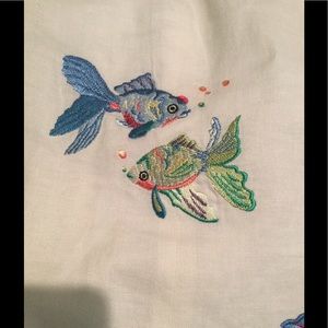 Colorful Embroidered Coy top