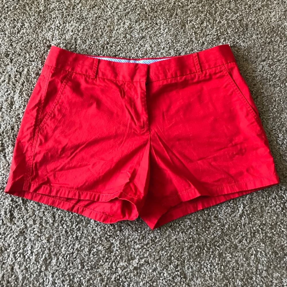 Red Chino Shorts