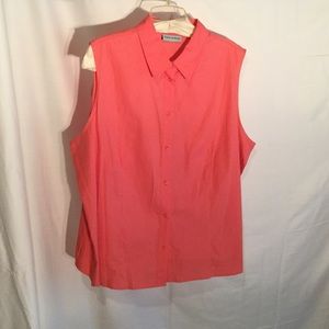 Marsh landing peach 💯 cotton blouse 3x worn once
