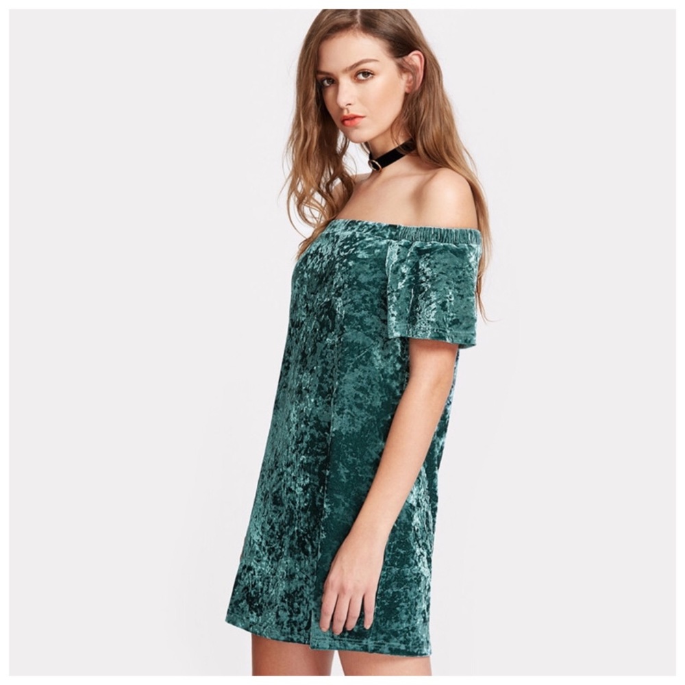 Crushed Velvet  Dress - Picture 3 of 4