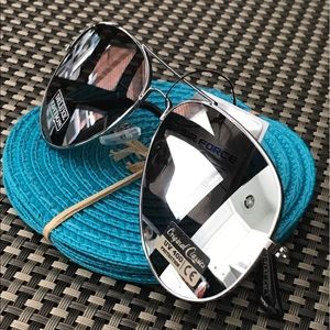 FLAT AVIATOR MIRRORED SUNGLASSES !!😎🌴🌞