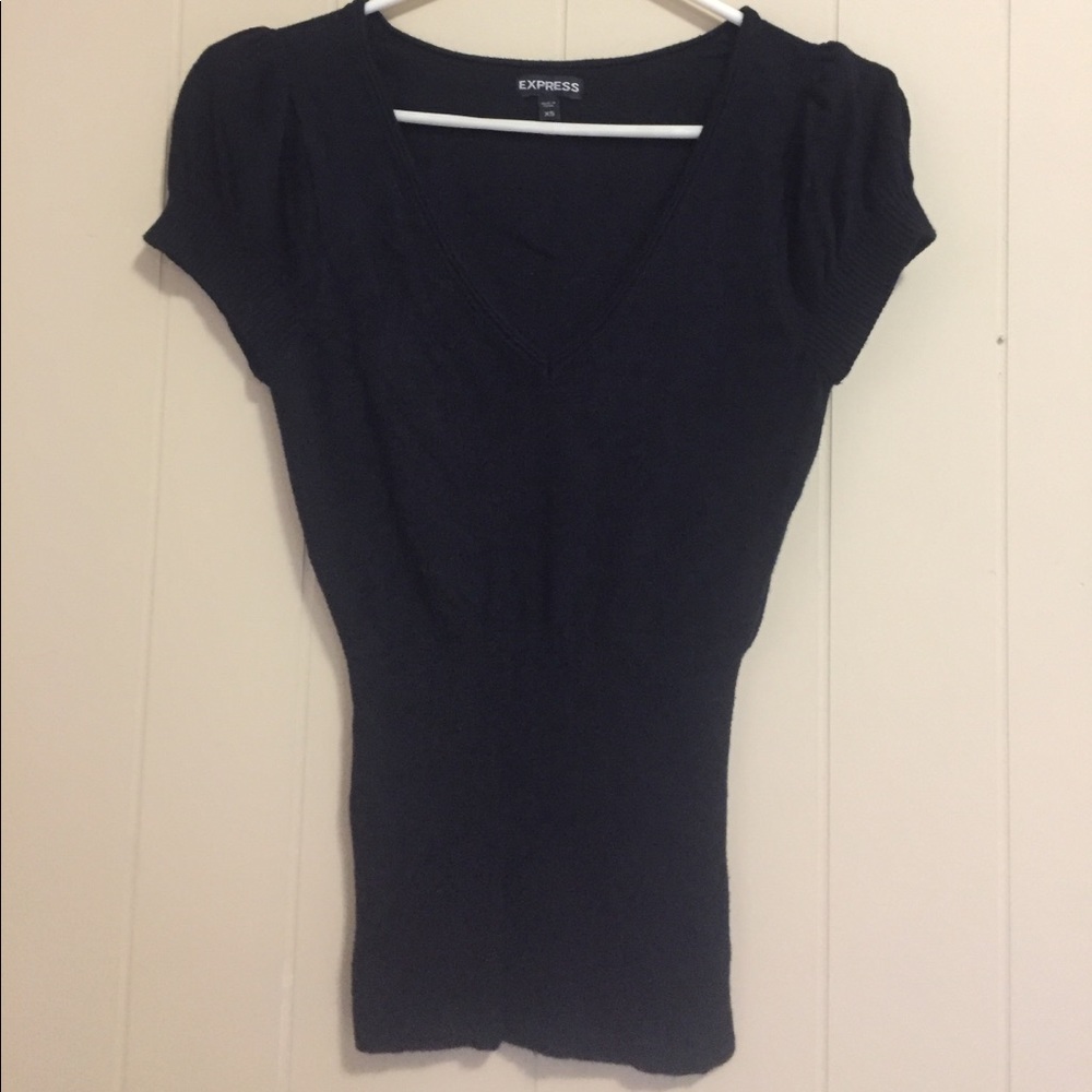 Express short sleeved sweater top