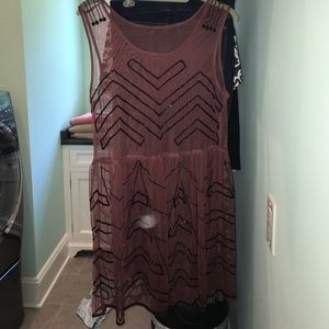 Free People sequined slip dress