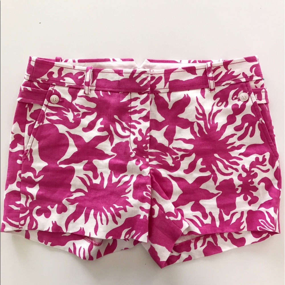 J. CREW Floral Linen Shorts