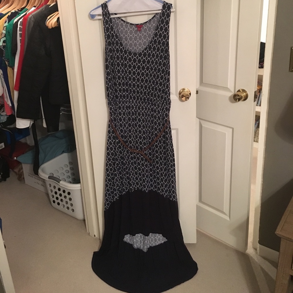 Merona High Low Belted Dress with Elastic waist