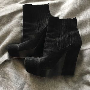 Joan and David Wedge Bootie