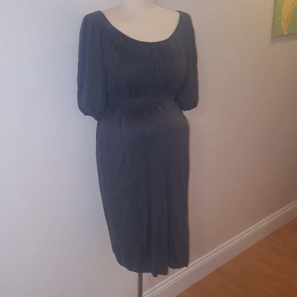Mimi Maternity Grey Heather soft sweater dress??