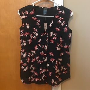 Ann Taylor Floral Sleeveless Top