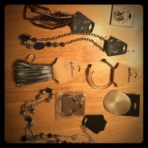 Jewelry including bracelets, necklaces earrings.