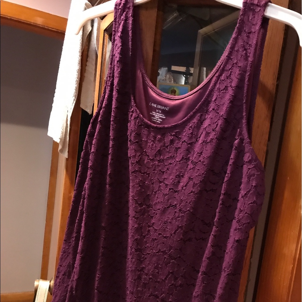 Plum color lace top