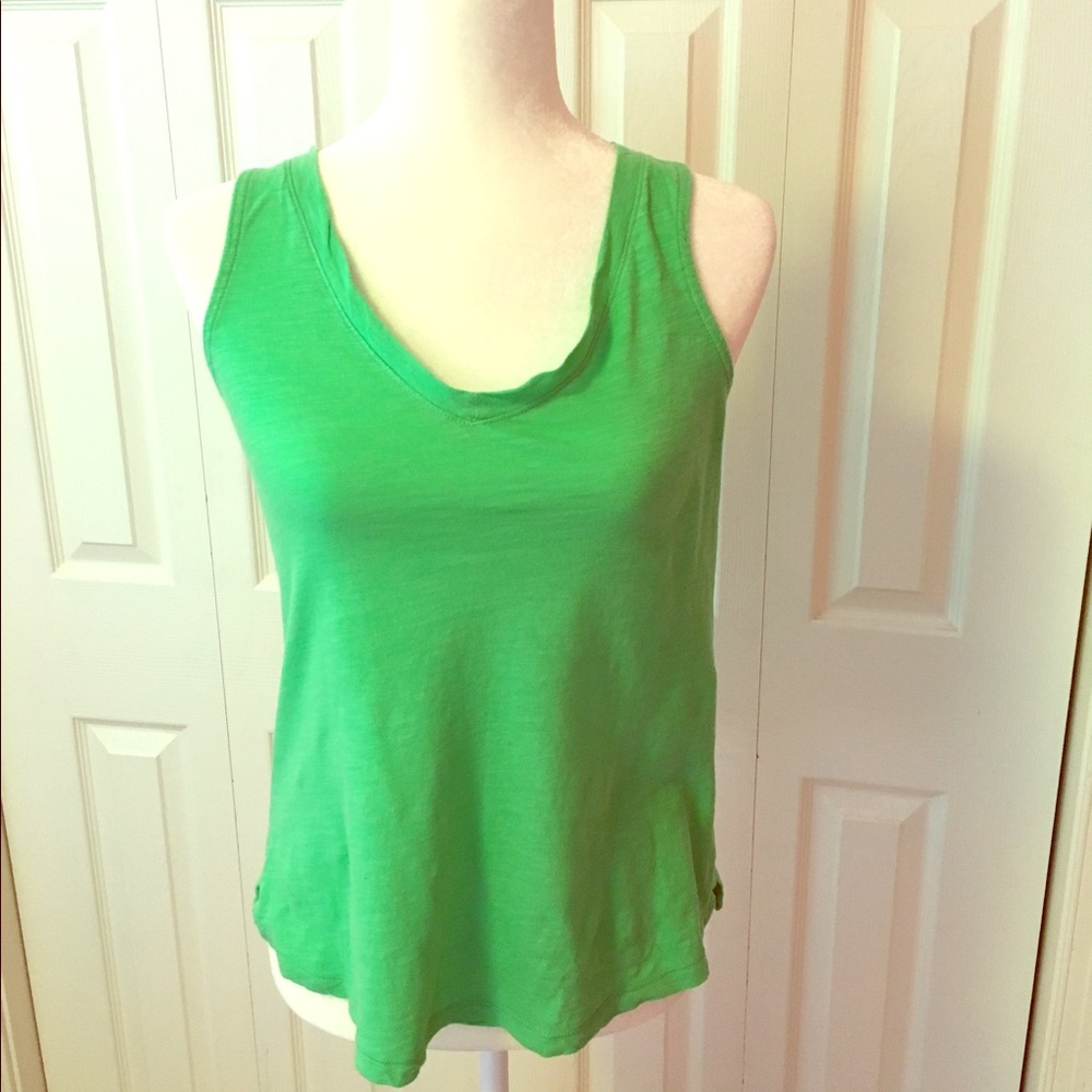 Bright Green Cotton Tank