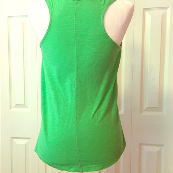Bright Green Cotton Tank - Picture 3 of 4