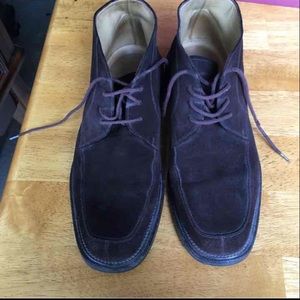 Bruno Magli brown suede men's ankle boots