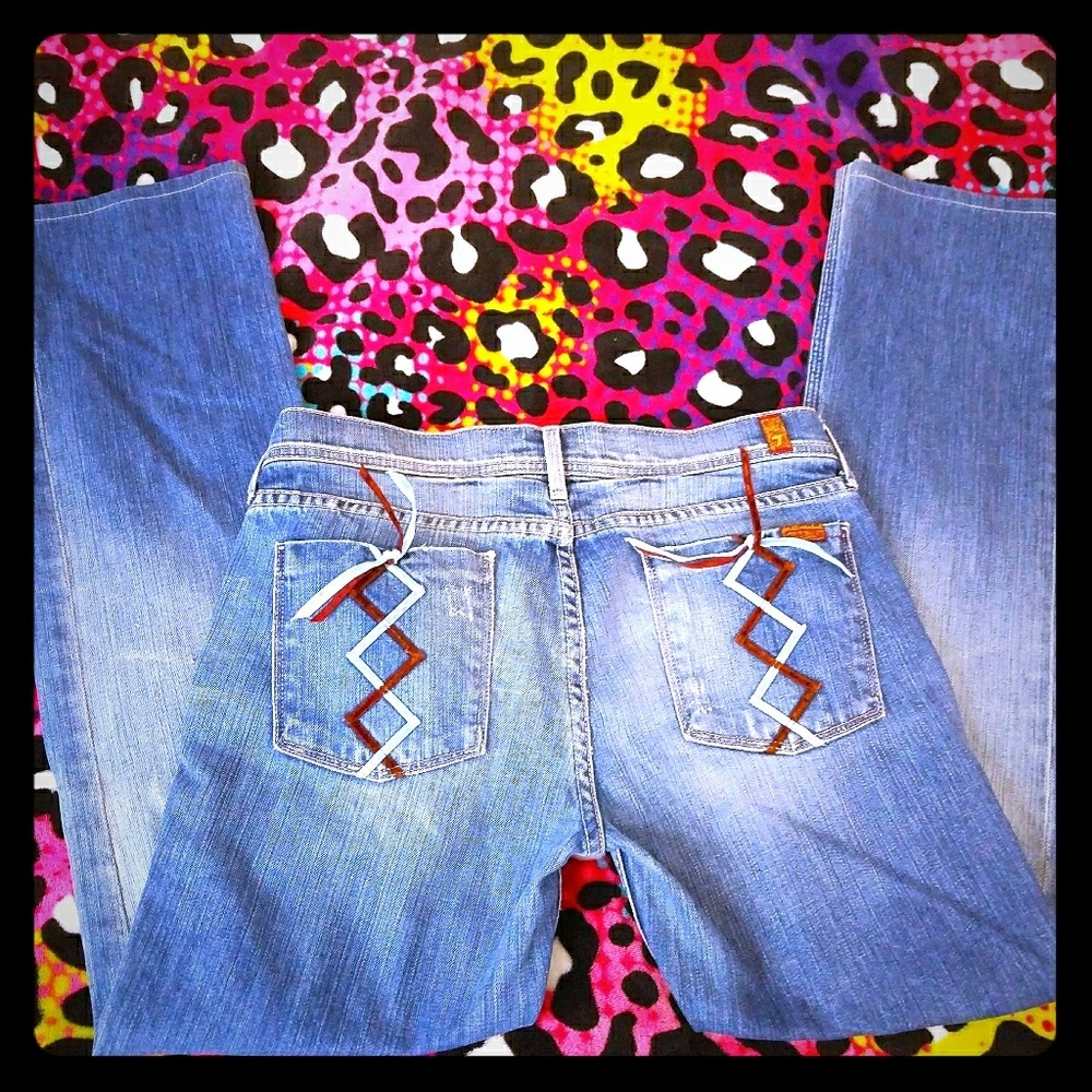 7 for all mankind bow jeans size 29