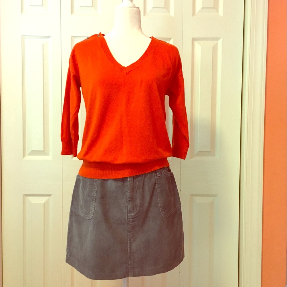 Button Shoulder Sweater