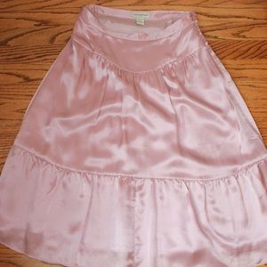Pink Silk Banana Republic skirt