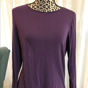 Long sleeve purple top