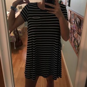 STRIPED TSHIRT DRESS