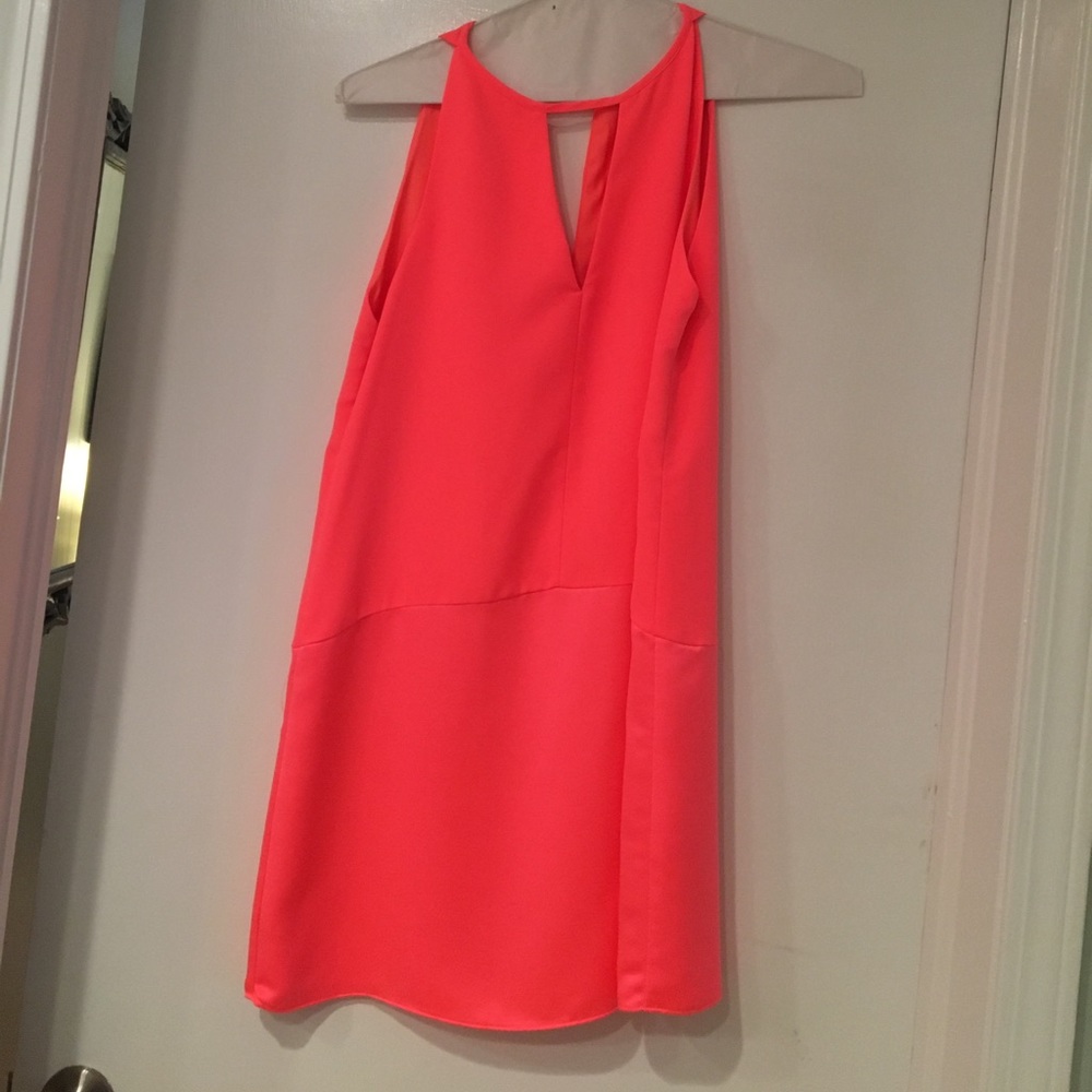 Bright pink Parker dress.