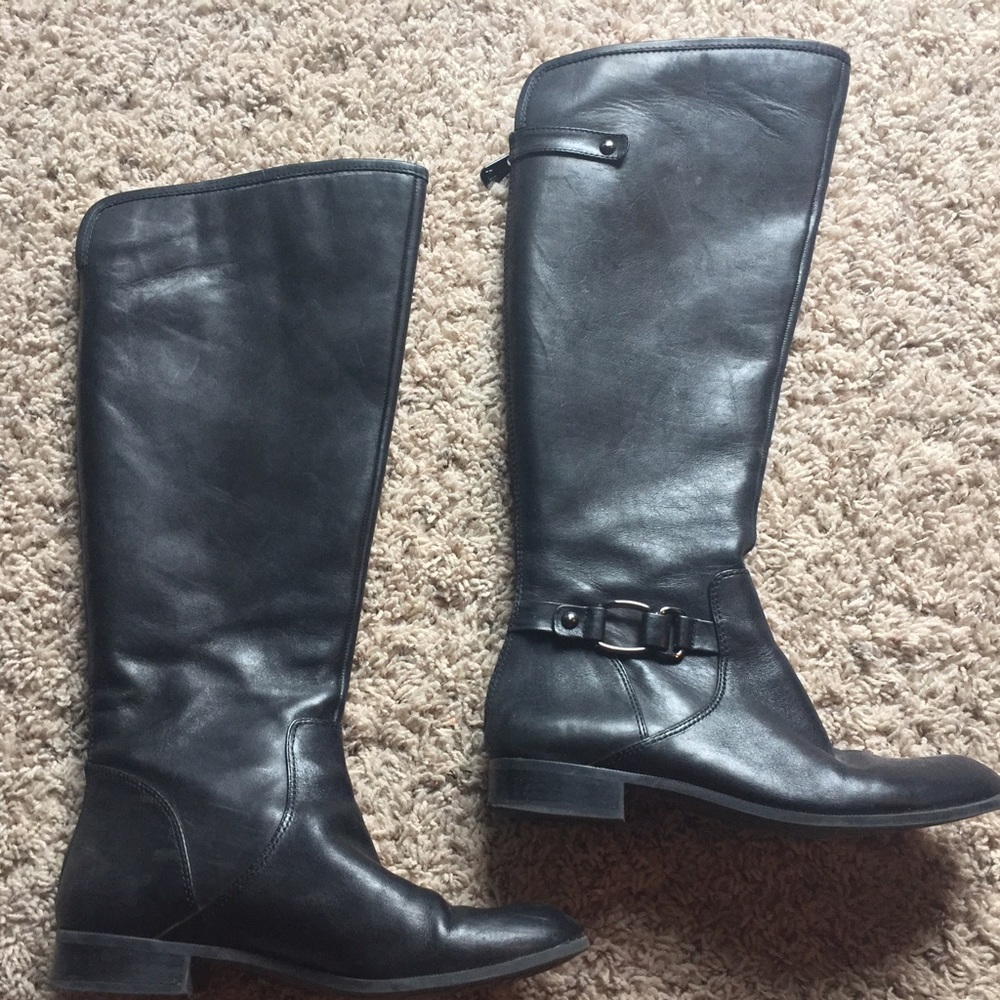 Anne Klein leather knee boots!