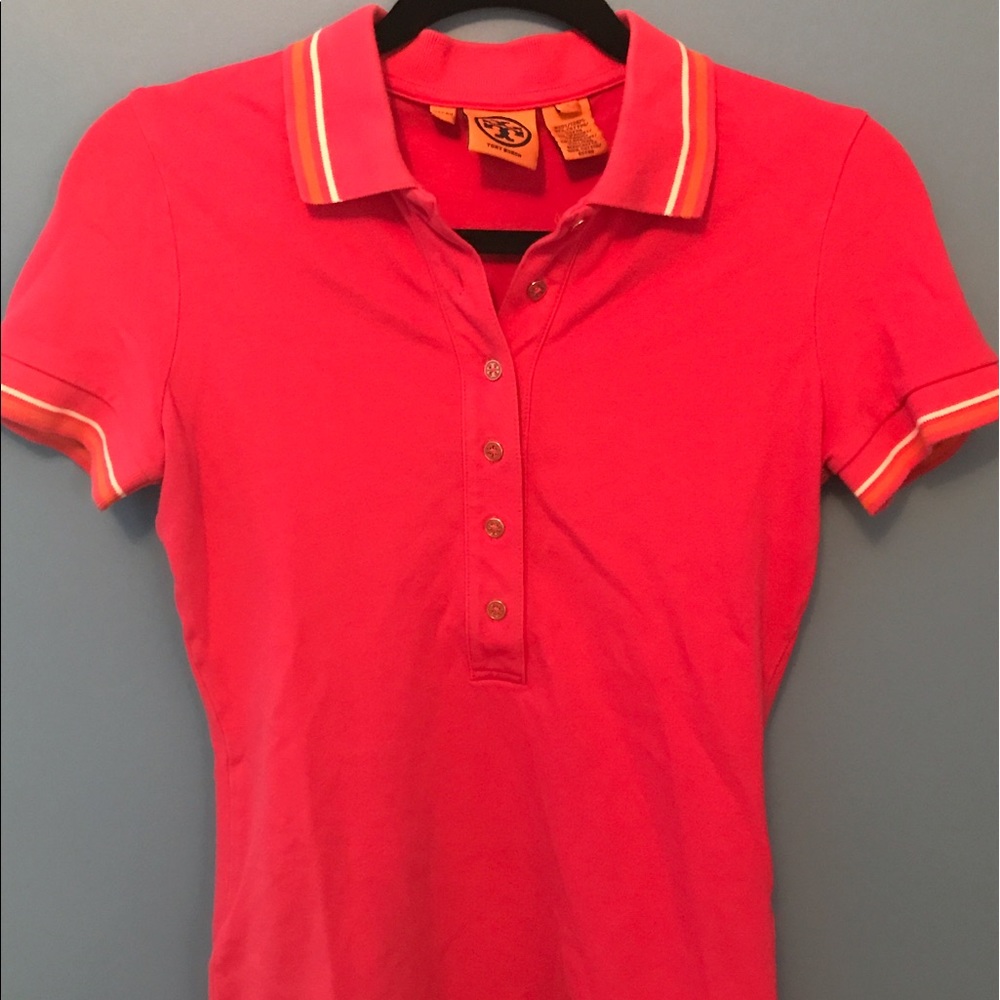 Tory Burch pink polo