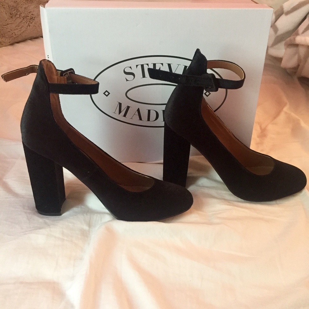 Velvet Black Steve Madden Heels