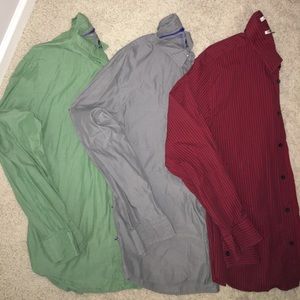 Lot of 3 Express Men's button down shirts