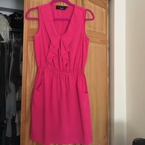 Fuchsia Mini Dress w/pockets!