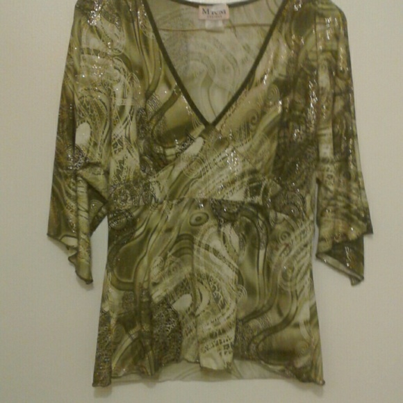 👘TOP/BLOUSE👘BUTTERFLY SLEEVES - Picture 4 of 4