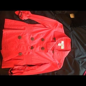 Double button orange/red jacket