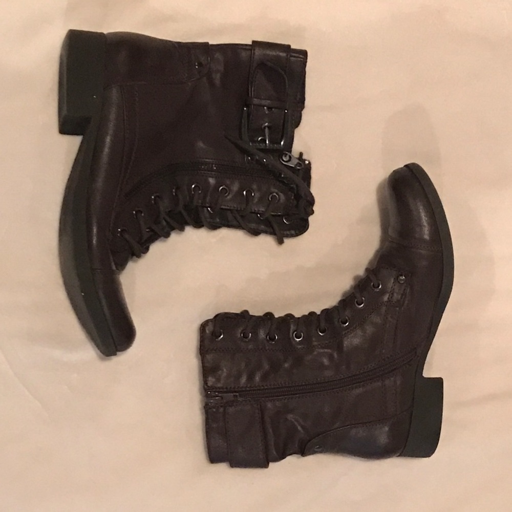 Guess Lace up Combat Boots - GENTLY WORN