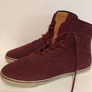 Mens Radii High Top suede shoes