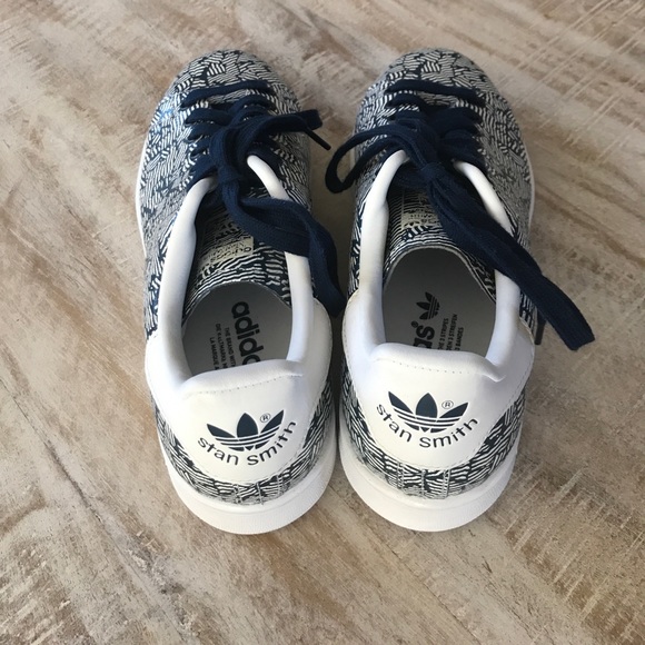 Adidas Stan Smith Crackled Pack Sneakers {Nvy&Wht} - Picture 4 of 6