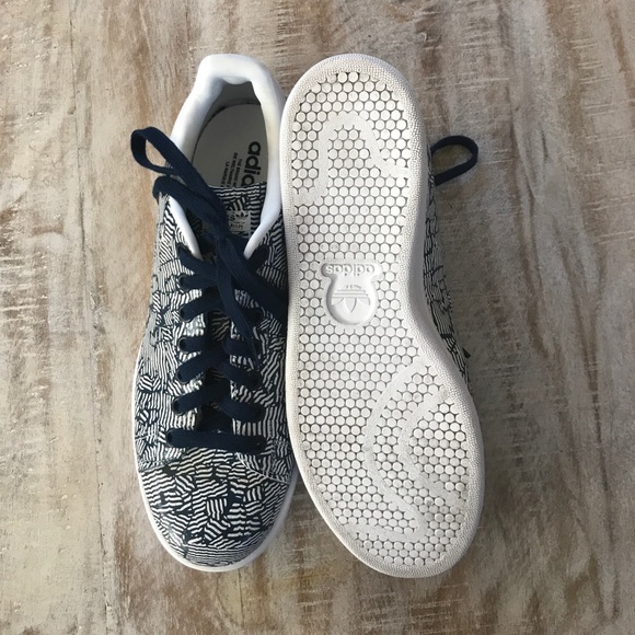 Adidas Stan Smith Crackled Pack Sneakers {Nvy&Wht} - Picture 5 of 6