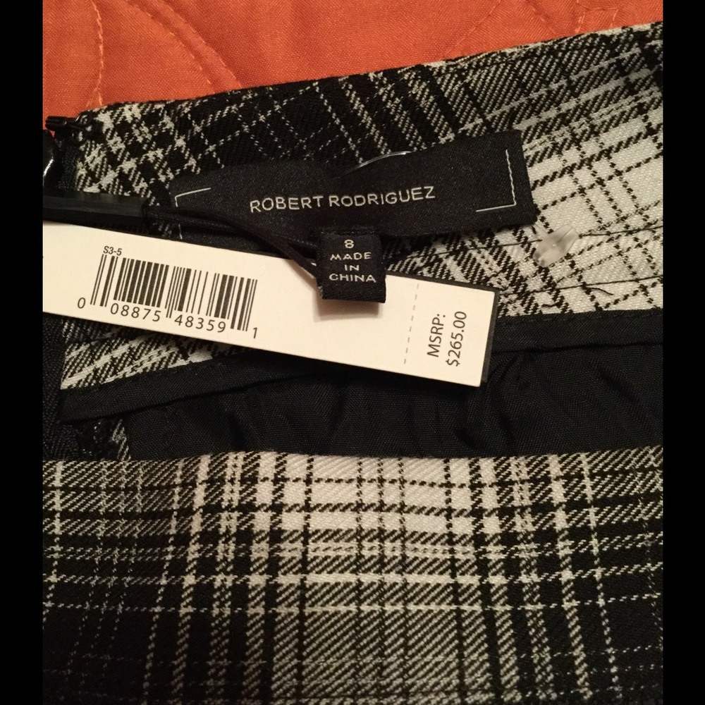 NEW Robert Rodriquez Plaid Print SKORT - Picture 8 of 8