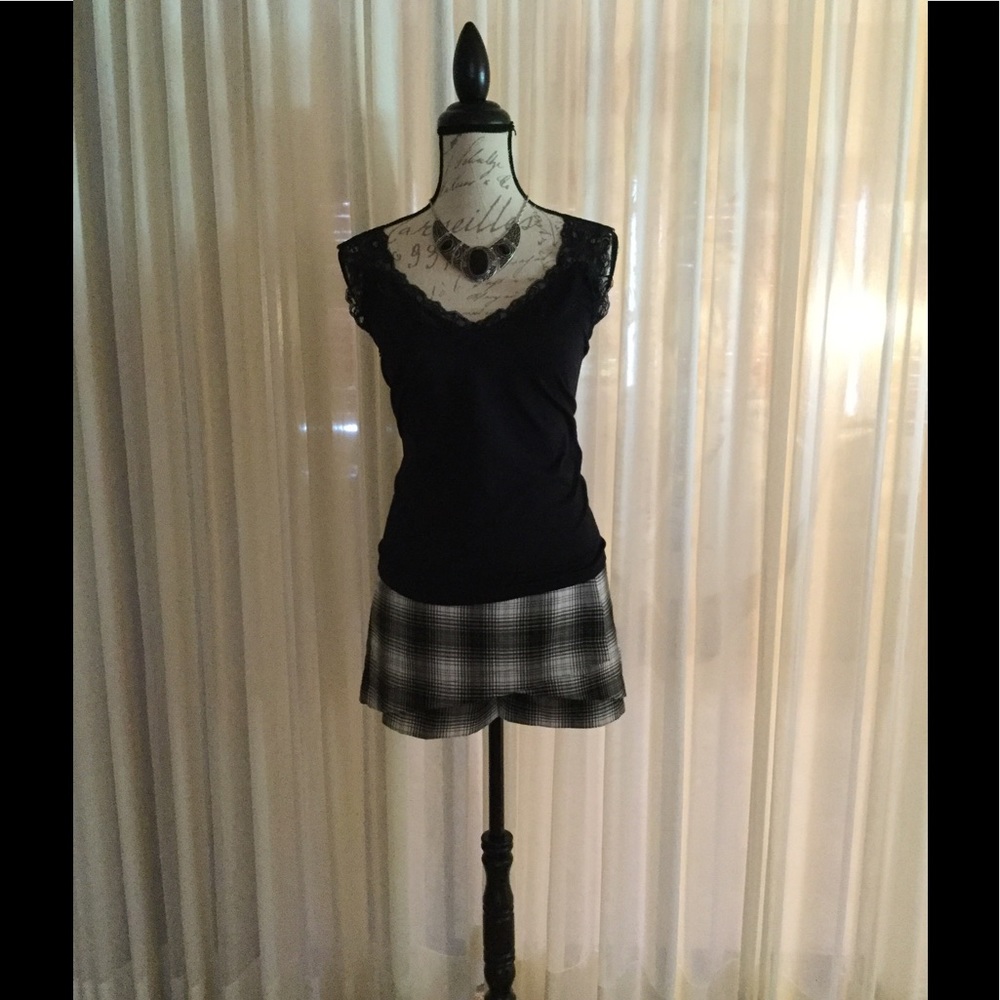 NEW Robert Rodriquez Plaid Print SKORT - Picture 3 of 8