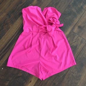 Strapless romper