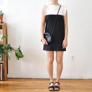 60s linen shift dress