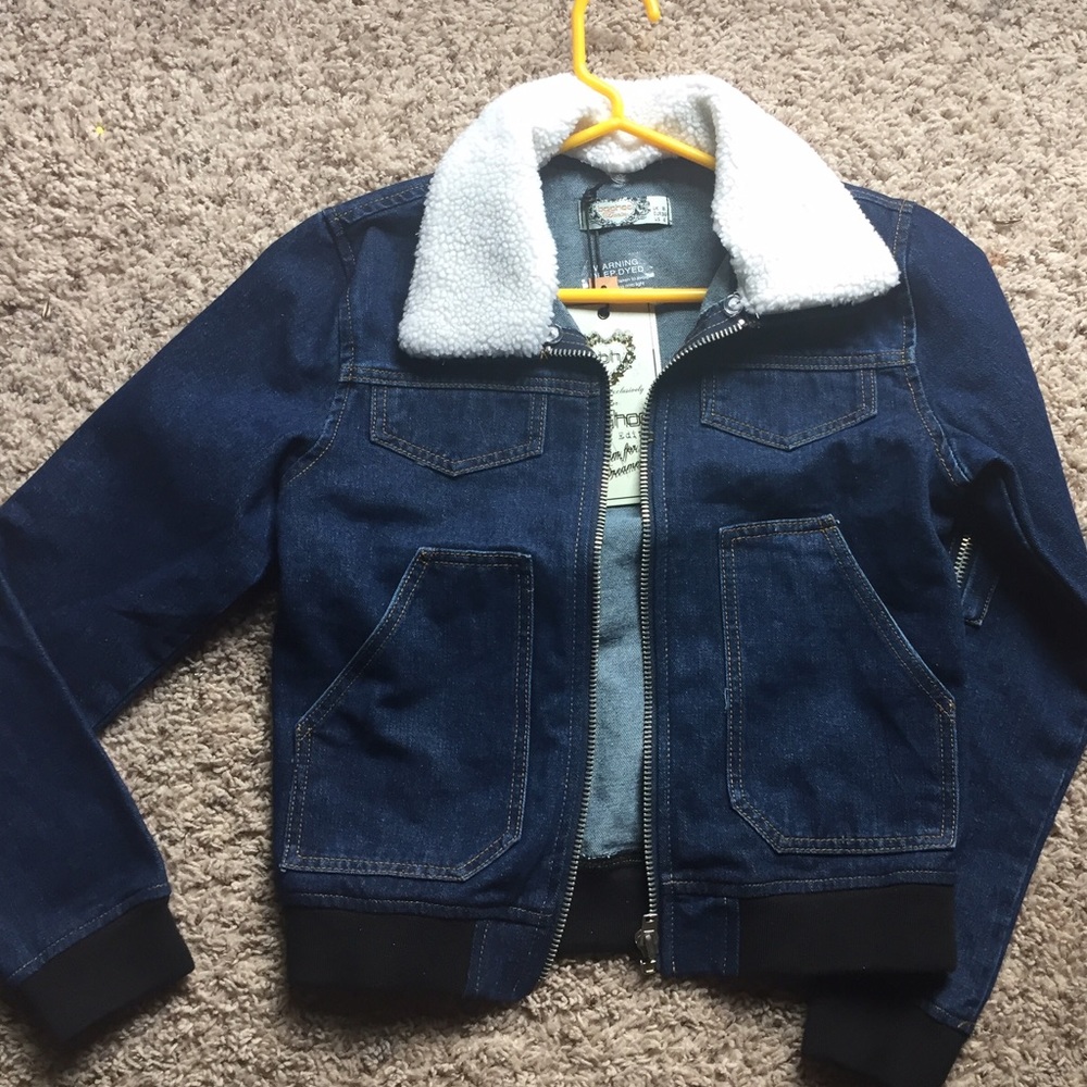 Boohoo Denim borg jacket!