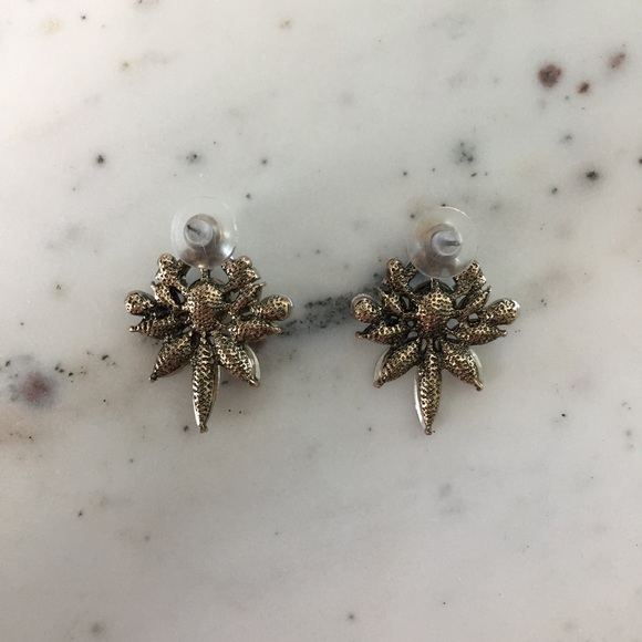 "Colette" Earrings || Clear Crystal Statement - Picture 4 of 9