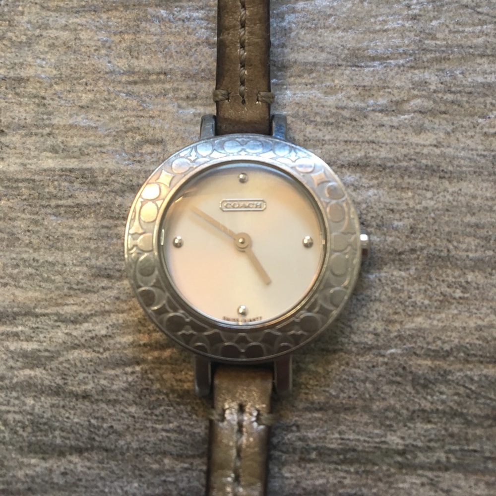 COACH leather watch