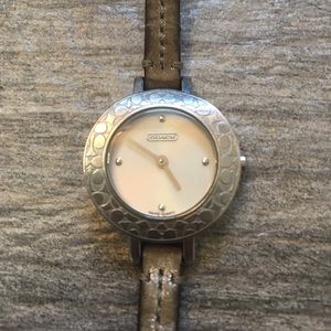 COACH leather watch