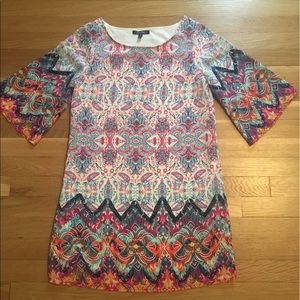 Printed shift dress