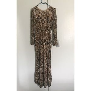 Petite Sequined Gown