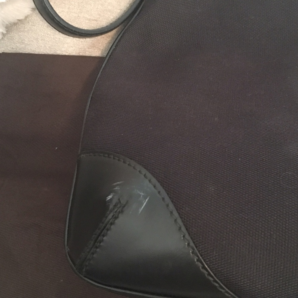 ❤️ Gucci Black Fabric Leather Trim Purse - Picture 5 of 8