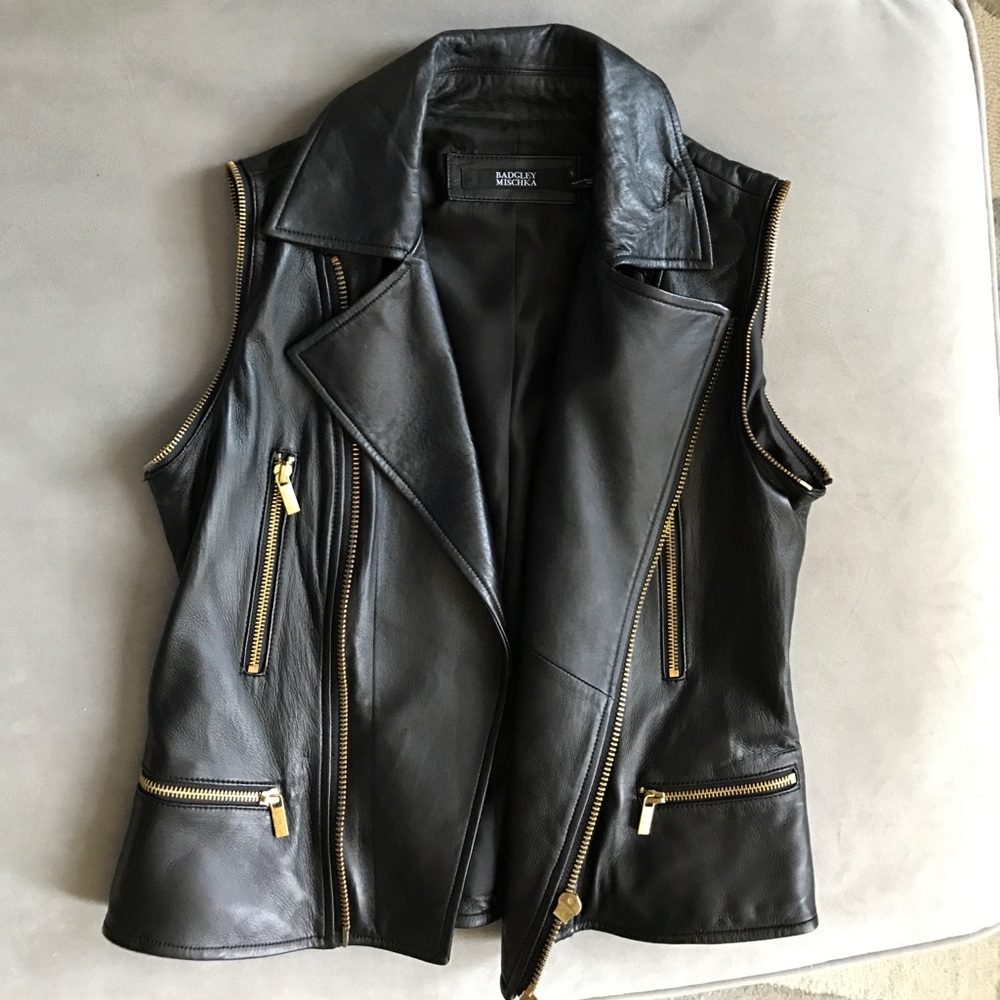 Badgley Mischka Moto Vest