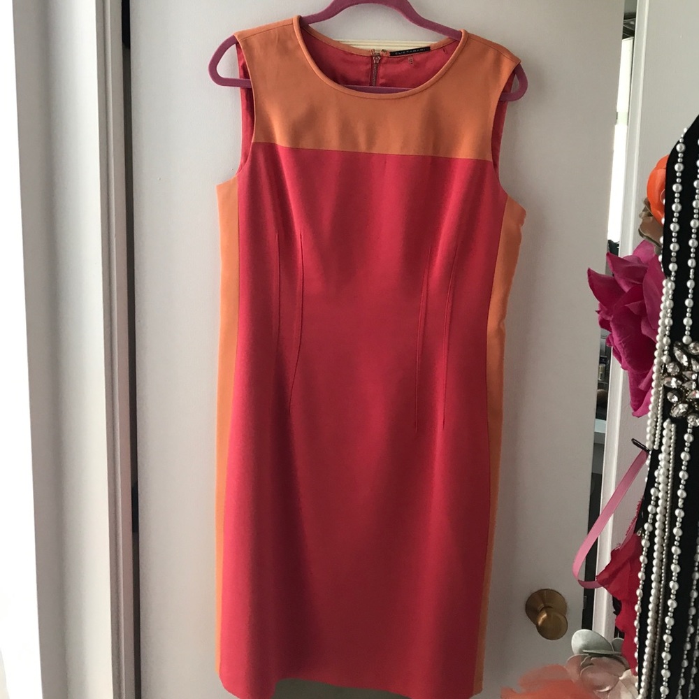 Elie Tahari color blocked dress