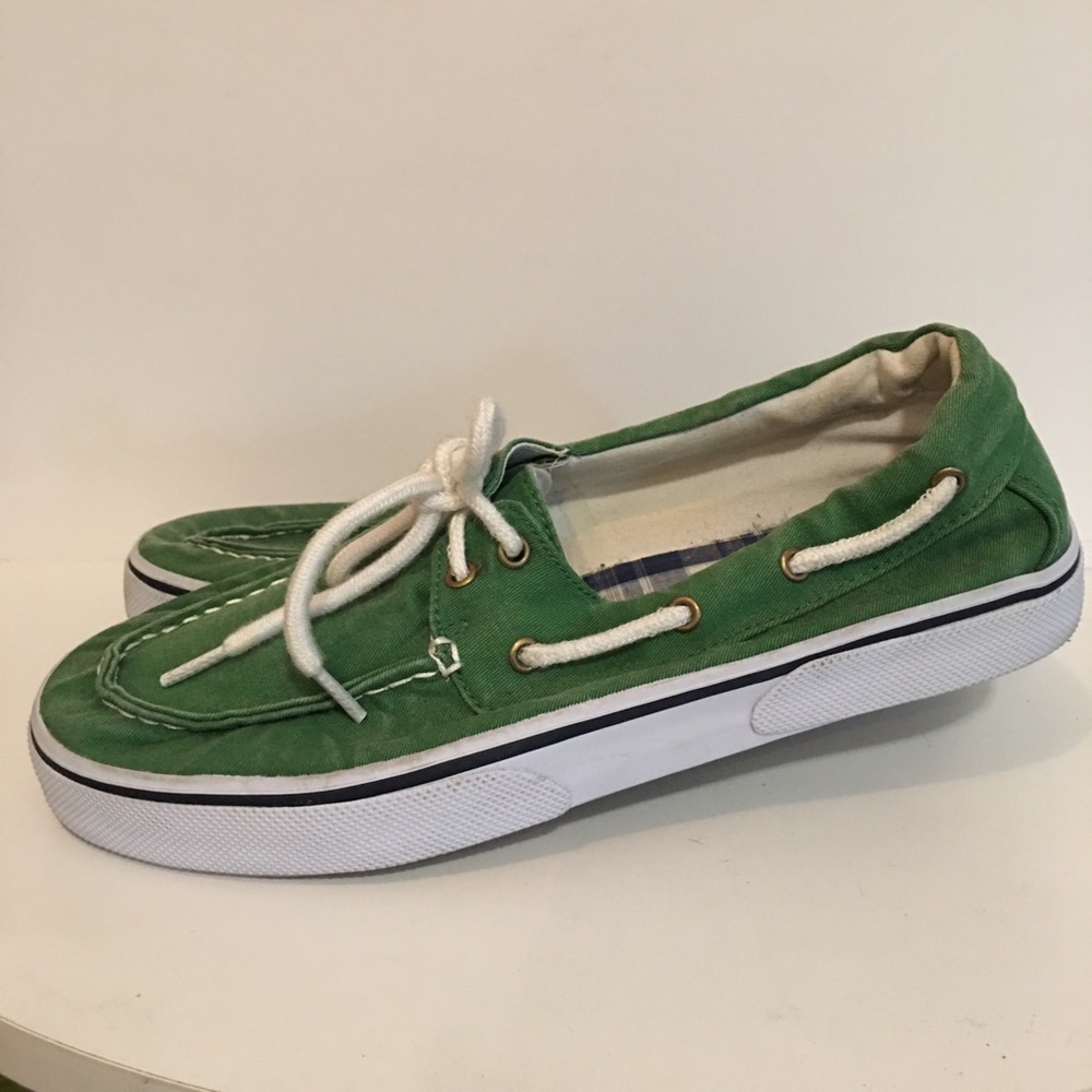 St John's Bay Green Boat Shoe size 11