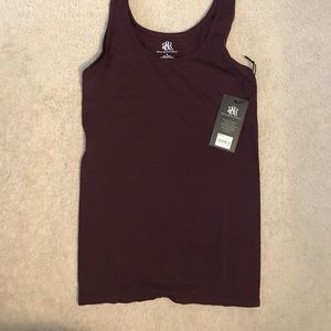 Dark wine tank top